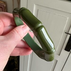 Dark Olive Bakelite Bangle